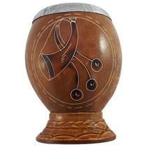 Cuia Para Chimarrão Terere Mate Coquinho Com Pé Média