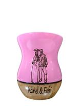 Cuia rosa para chimarrão de madeira