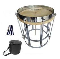 Cuíca Redenção 10'' Vazada Com Capa Luxo E Gorgurão Cr10vb