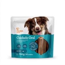 Cuidado Oral Pet Papaya 720g 30un Limpeza Dentes Hálito Cão