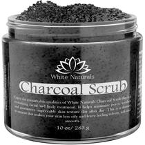 Cuidados com a pele esfoliantes com carvão ativado Scrub White Naturals Cuidados com a pele esfoliantes com carvão ativado Scrub White Naturals