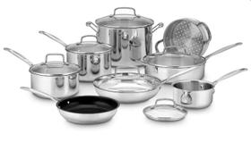 Cuisinart Chefs Classic Jogo Panelas Aço Inoxidável 14 peças Cuisinart Chefs Classic Jogo Panelas Aço Inoxidável 14 peças
