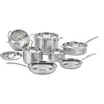 Cuisinart Jogo Panelas Aço Inoxidável Tripla Camada 12 peças Cuisinart Jogo Panelas Aço Inoxidável Tripla Camada 12 peças
