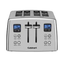 Cuisinart Torradeira Motorizada 4 Fatias Aço Inoxidável 110V