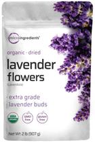 Culinária de flores de lavanda secas orgânicas de 1 kg Microingredientes Culinária de flores de lavanda secas orgânicas de 1 kg Microingredientes