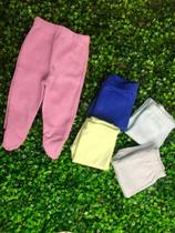 Culote Com Pe Masc/Fem Liso Recem Nascido