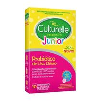 Culturelle Probiótico Junior com 10 Comprimidos Mastigáveis - CELLERA
