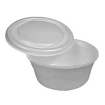 Cumbuca de isopor 500 ml base e tampa 100 unidades p/açaí/caldos/alimentos - Bom Apetite