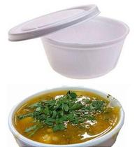 Cumbuca de isopor bm300 base e tampa 100 unidades p/açaí/caldos/alimentos - Bom Apetite