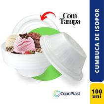 Cumbuca De Isopor C/Tampa 300Ml