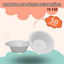 Cumbuca de plástico 15cm 50 unid descartável para festa Cumbuca de plástico 15cm 50 unid descartável para festa