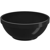 Cumbuca de Plástico 500ml Preto 14x6cm Servir Shimeji Sorvete Sopa Sobremesa Caldo Uno Coza