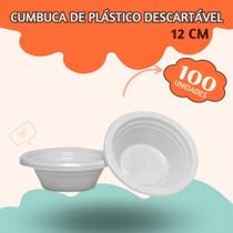 Cumbuca de plástico descartável para festa, 100 unid