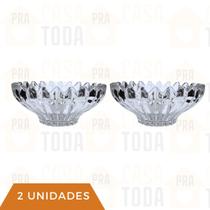 Cumbuca de Vidro Cristalino Jogo Sobremesa 2 Peças Sorvete Açai