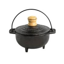 Cumbuca Panela de Ferro Fundido com Tampa Porção Individual 500ml Ø11cm - Santana