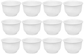 Cumbuca para Feijoada 12 Unidades Plástico PP Branco 750ml Tigela Bowl para Caldos Sopa Sorvete Açaí
