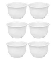 Cumbuca para Feijoada 6 Unidades Plástico PP Branco 750ml Tigela Bowl para Caldos Sopa Sorvete Açaí - ART OUTLET DECOR