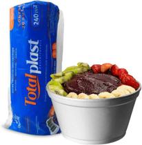 Cumbuca pote isopor termico caldos sorvete açai sobremesa sopa canja quentes frios 360ml 20und