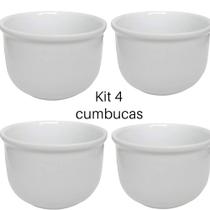 Cumbucas De Porcelana G 720ml Sobremesa Buffet Kit Com 4 Un