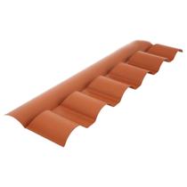 Cumeeira Central Articulada 88x37cm Plan Terracota de Pvc - P3030021 - AFORT