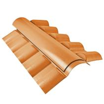 Cumeeira Central Articulada Colonial em Pvc 53x86cm Cerâmica - Permatti