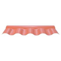 Cumeeira PVC Afort Colonial Central Articulada Cerâmica Terracota 88cm
