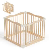 Cuna de juegos plegable de madera BlueWood para bebé, altura 58 cm