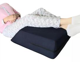 Cunha De Elevação E Descanso P/ Pernas Varizes C/ Capa Ideal AZUL - Travesseiro Ideal