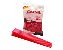 Cunha Niveladora Nivelamento Porcelanato Slim c/ 100 Peças Cortag Cunha Niveladora Nivelamento Porcelanato Slim c/ 100 Peças Cortag