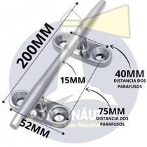 Cunho Tradicional Em Aço Inox Com Acabamento 8 - 200Mm