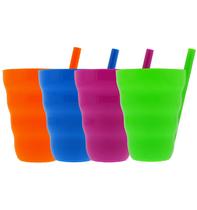 Cup Arrow Home Products Sip-A-Cup com canudo 300 ml, 4 pacotes sem BPA Cup Arrow Home Products Sip-A-Cup com canudo 300 ml, 4 pacotes sem BPA