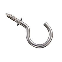 Cup Hooks National Hardware N119-730 com acabamento em níquel, pacote com 30 Cup Hooks National Hardware N119-730 com acabamento em níquel, pacote com 30