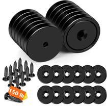 Cup Magnet DIYMAG 150 Lb Neodímio 36 mm com parafusos de aço inoxidável
