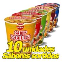 Cup Noodles Kit Grande Com 10 Copos - Sabores Sortidos