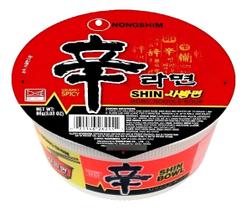 Cup Ramen Coreano Shin Ramyun Carne e Legumes Picante 86g - Nongshim