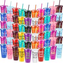 Cup Uiifan 24 oz PP Inspirational Motivational, pacote com 100 Cup Uiifan 24 oz PP Inspirational Motivational, pacote com 100