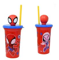 Cup Zak Designs Spidey and Friends Buddy Sips 450 ml para crianças Cup Zak Designs Spidey and Friends Buddy Sips 450 ml para crianças
