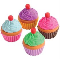 Cupcake Erasers U.S. Toy Pull Apart em cores variadas (pacote com 12)