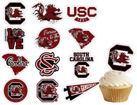 Cupcake Toppers PartyKandy USC Carolina do Sul Gamecocks x24 Cupcake Toppers PartyKandy USC Carolina do Sul Gamecocks x24