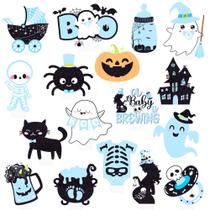 Cupcake Toppers Umoni Halloween Baby Brewing x48 para menino