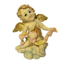 Cupido Mensageiro da Paixão - Anjo Decorativo em Porcelana
