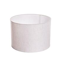 Cúpula Abajur Cilíndrica 30x20 CM Linho Cru