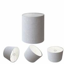 Cúpula Abajur Cilíndrica Cp-7001 Ø13x15cm - Rustico Cinza Cúpula Abajur Cilíndrica Cp-7001 Ø13x15cm - Rustico Cinza