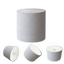 Cúpula Abajur Cilíndrica Cp-7009 Ø25x20cm Rustico Cinza Cúpula Abajur Cilíndrica Cp-7009 Ø25x20cm Rustico Cinza