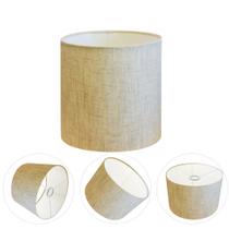 Cúpula Abajur Cilíndrica Cp-7010 Ø25x25cm Rustico Bege