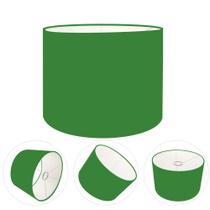 Cúpula Abajur Cilíndrica Cp-7012 Ø30x25cm Verde Folha