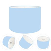 Cúpula Abajur Cilíndrica Cp-7017 Ø40x21cm Azul Bebê