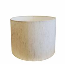 Cúpula Abajur Cilíndrica Cp-7019 Ø40x30cm Linho Bege