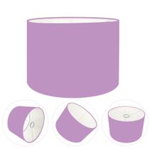 Cúpula Abajur Cilíndrica Cp-7022 Ø45x30cm Lillás Cúpula Abajur Cilíndrica Cp-7022 Ø45x30cm Lillás