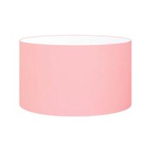 Cúpula Abajur Cilíndrica Cp-7023 Ø50x21cm Rosa Bebê